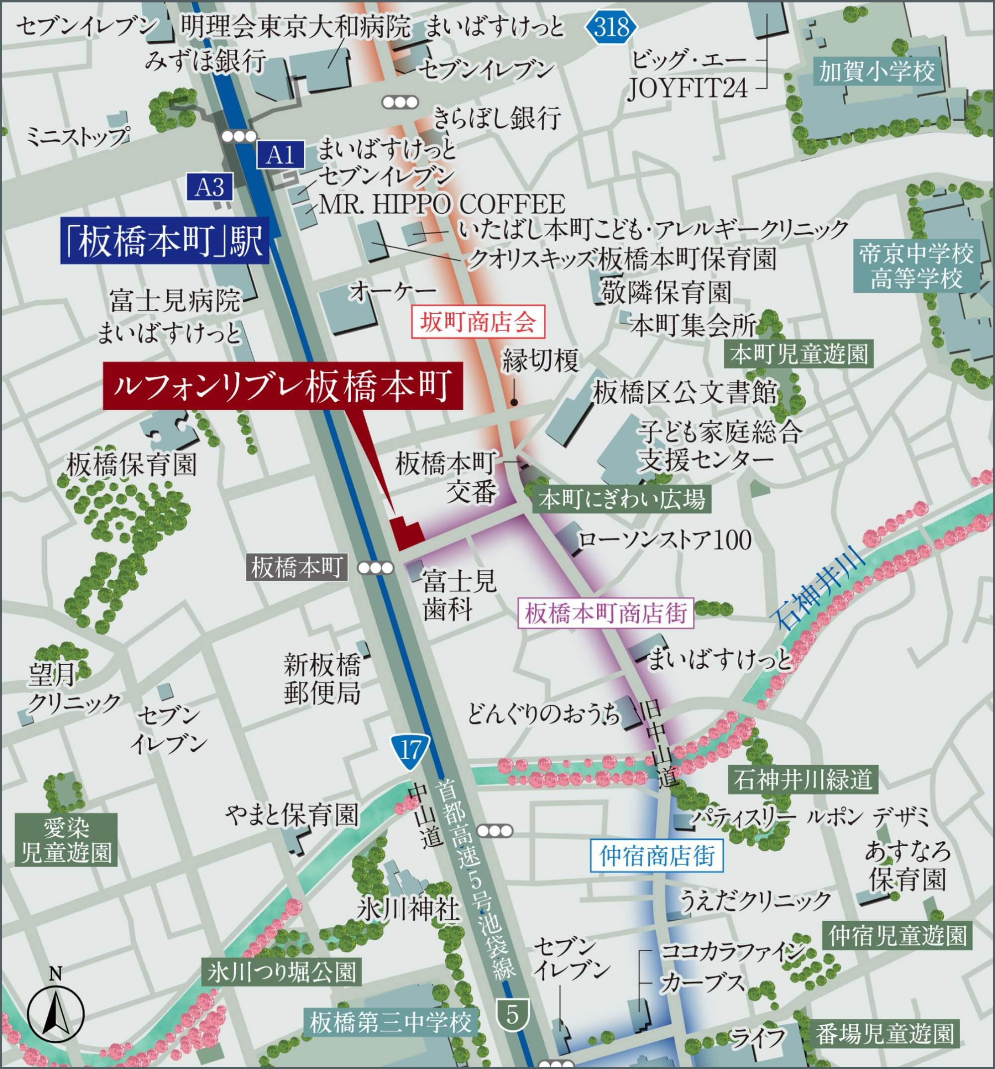 現地案内図