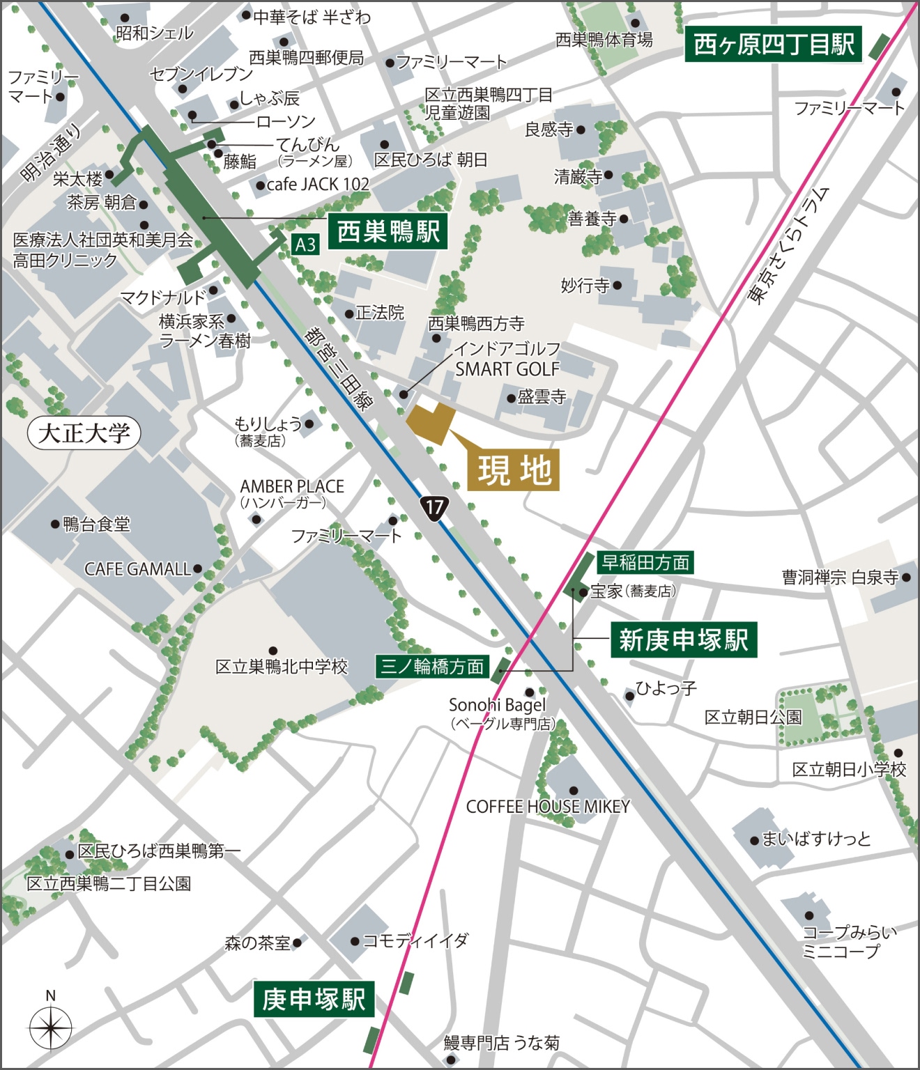 現地案内図