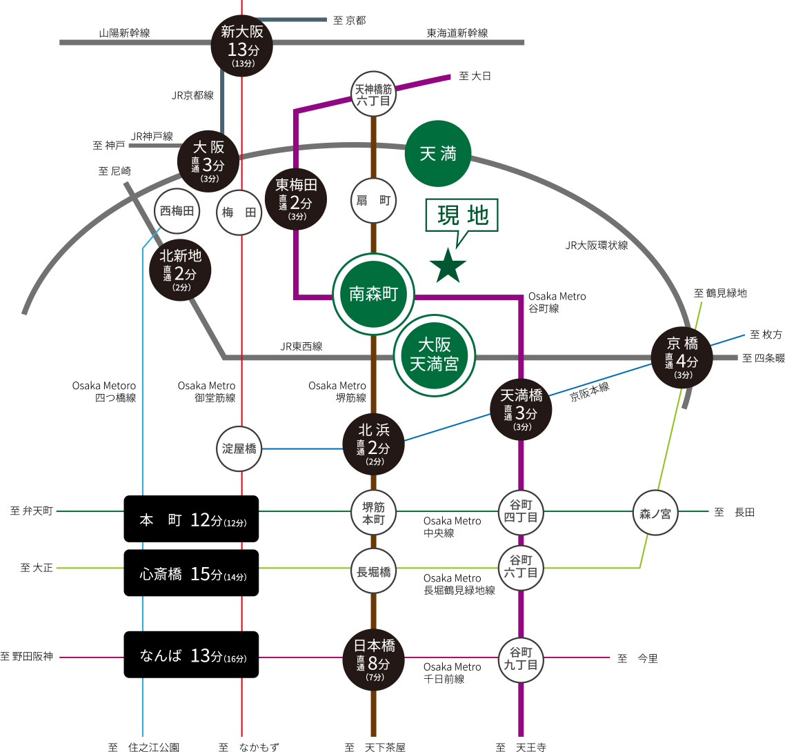 交通路線案内図