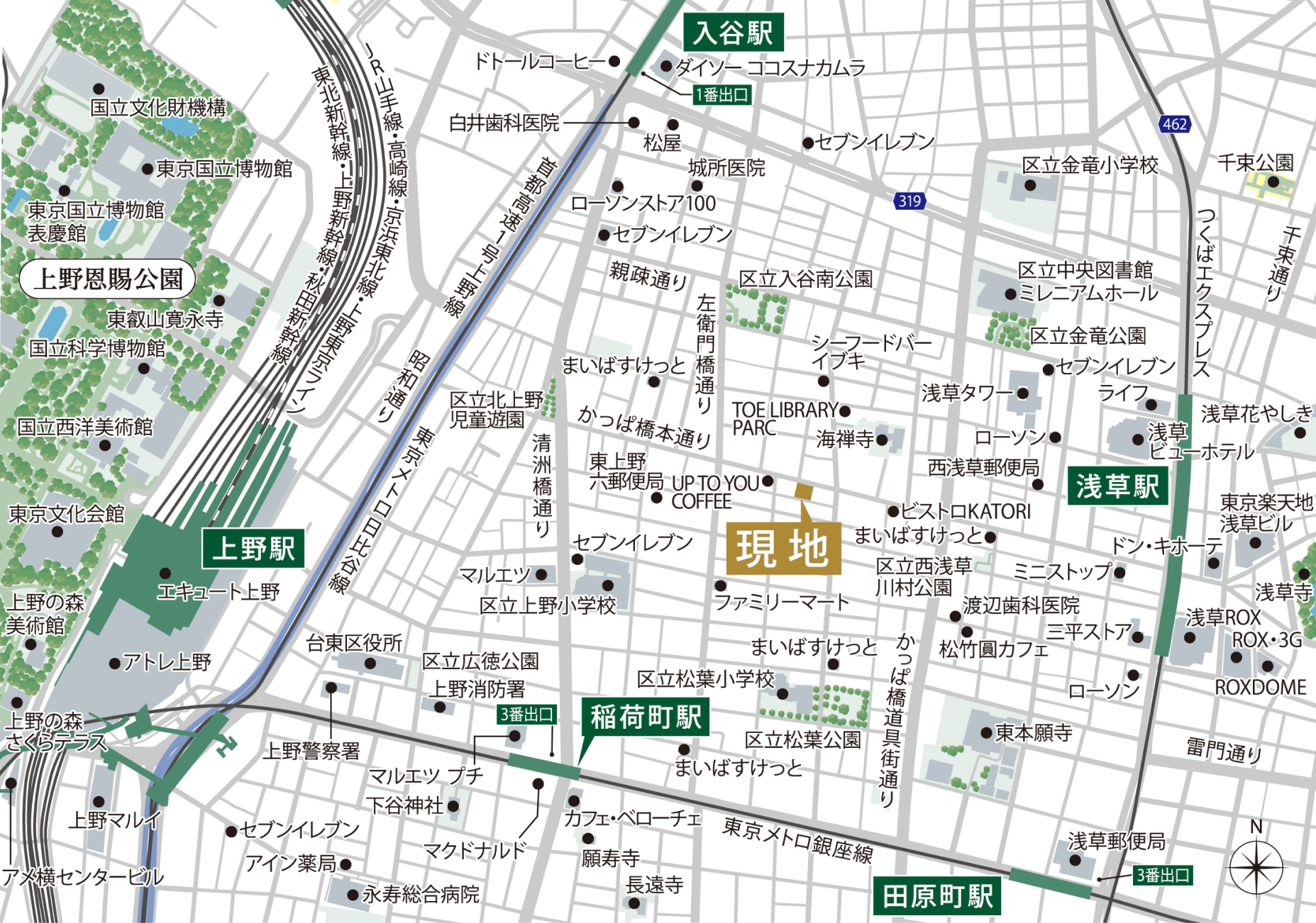 現地案内図
